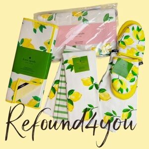 kate spade - ‘Lemon - kitchen bundle’ NWT. Firm! Last one!
